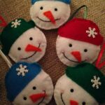 Felt Snowman Ornaments